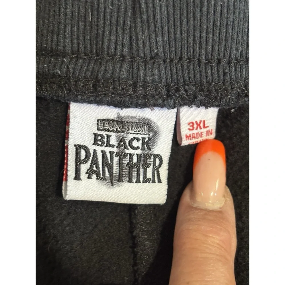 Marvel Black Panther Graphic‎ Sweat Pants Joggers Mens Size 3XL Elastic/Tie
